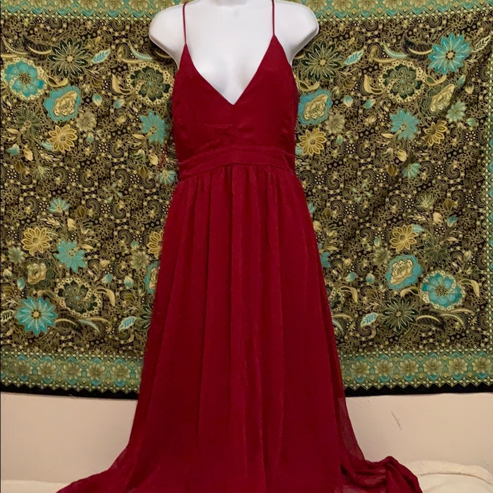Windsor Large Stunning Red Maxi Dress